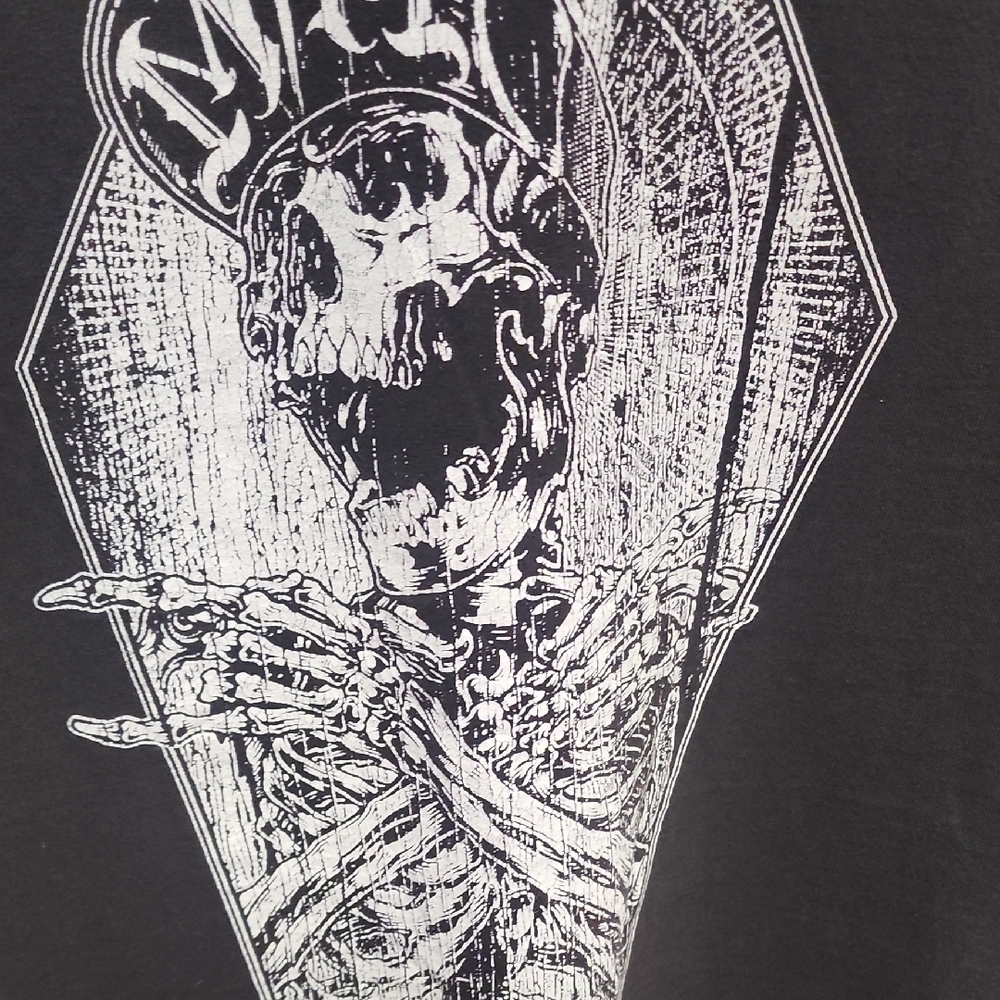 Metal Mulisha Thrashed Grunge Black Short Sleeve Tee - Picture 4 of 6